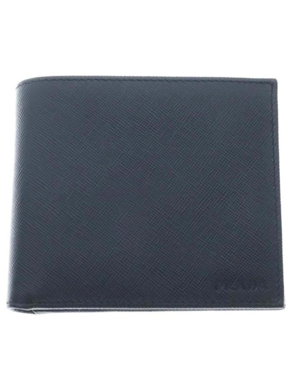 Prada Saffiano Leather Bifold Wallet Compact Wallet
